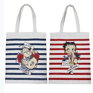 Betty Boop and Popeye tote bag by Paul Gaulthier